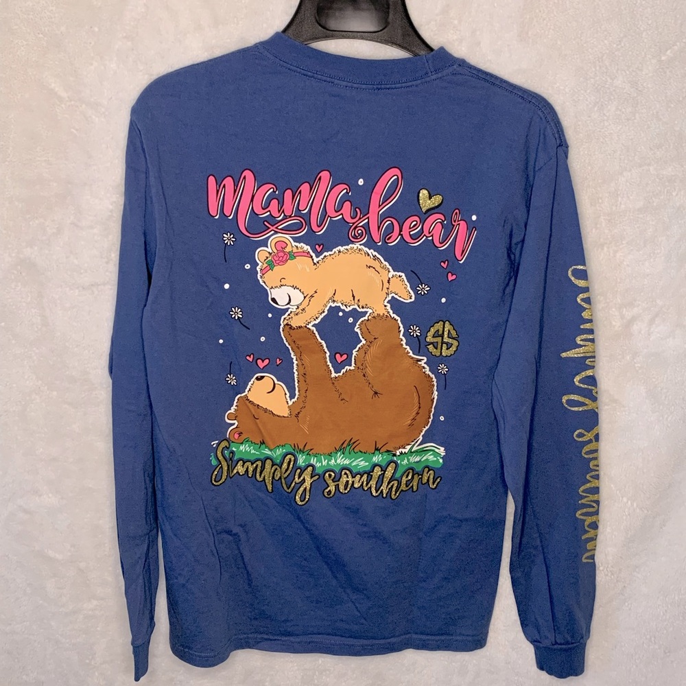 Simply Southern Mama Bear Long Sleeve Shirt S